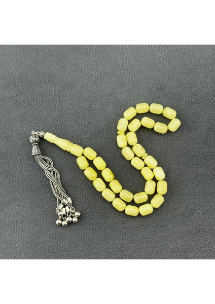 Usta Işçilikli Orjinal Rus Tek Taş Damla Kehribar Tespih | Özel Gümüş Püsküllü fiyatları