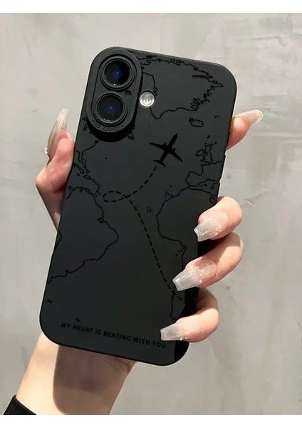 Apple iPhone 17 Uyumlu – Harita Desenli Yumuşak Silikon Kılıf, Darbeye Karşı Dayanıklı Kapak modelleri