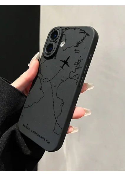 Apple iPhone 17 Uyumlu – Harita Desenli Yumuşak Silikon Kılıf, Darbeye Karşı Dayanıklı Kapak fırsatları