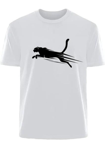 Beyaz Oversize Pamuklu Baskılı 2025 Tasarımlı Thşört