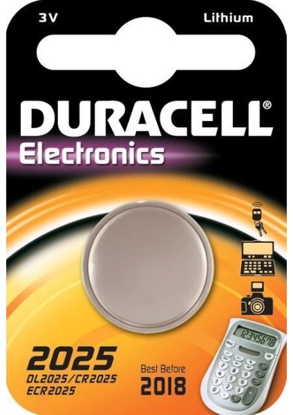 Duracell Cr 2025 Lityum Pil 3 Volt