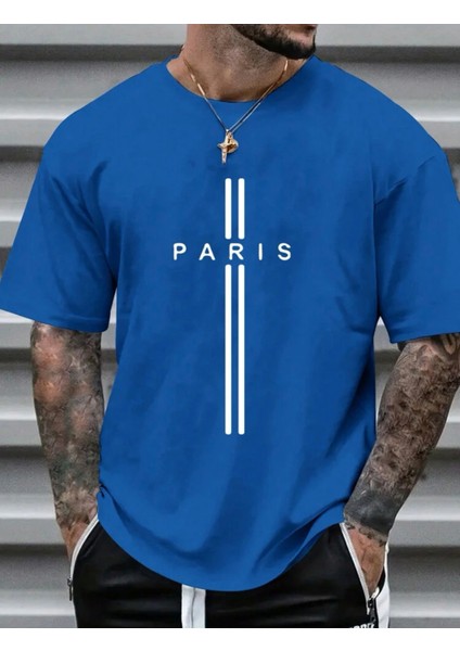 Paris Baskılı Oversize Terletmez Unisex