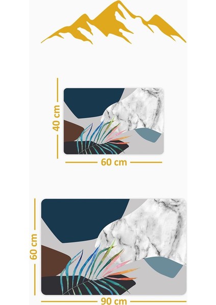 Yıkanabilir Kaymaz Tabanlı Modern Desenli 2'li Banyo Paspas Takımı BPS0018 fiyatları