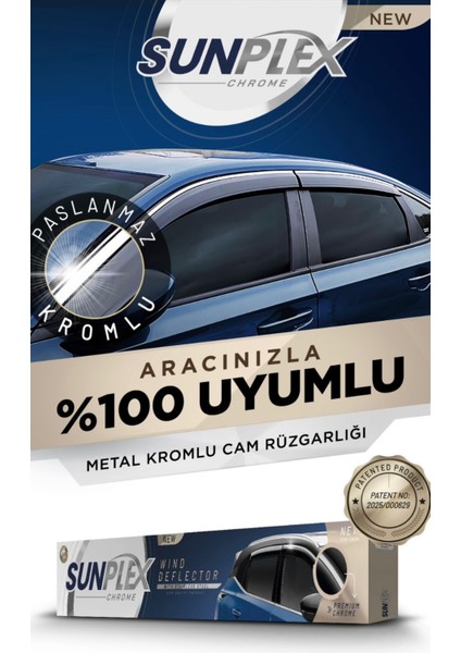 Citroen C5 Aircross Kromlu Cam Rüzgarlığı 4lü Set 2017 ve Üstü fiyatları