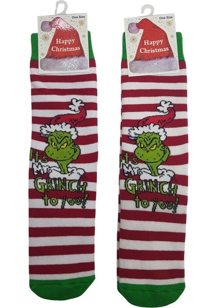 2 Adet Unisex Yılbaşı Çorabı Pamuklu