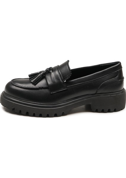 251061 Şık Günlük Loafer Hakiki Deri