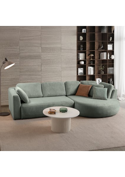 Venezia Köşe Koltuk Su Yeşili Sağ Köşe