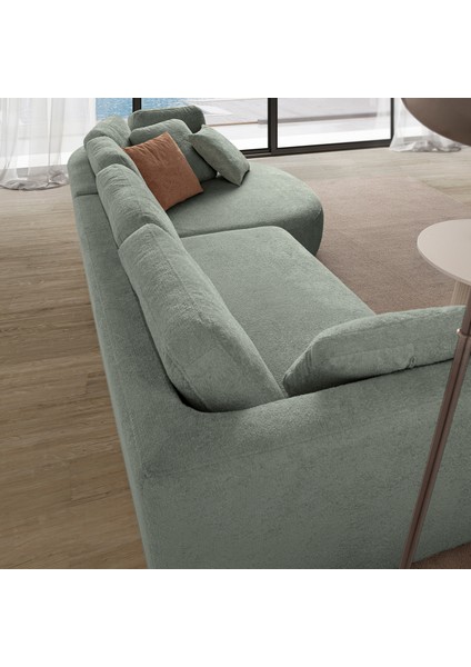 Venezia Köşe Koltuk Su Yeşili Sağ Köşe