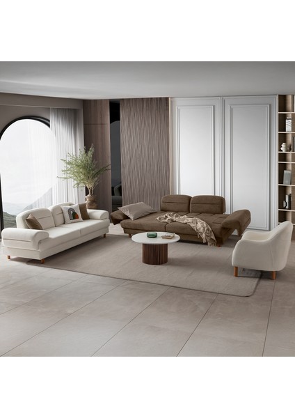 Lizbon Yataklı Sandıklı Koltuk Takımı 3+3+1+1 Kahverengi fiyatları