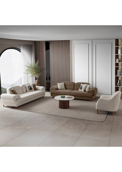 Lizbon Yataklı Sandıklı Koltuk Takımı 3+3+1+1 Kahverengi modelleri