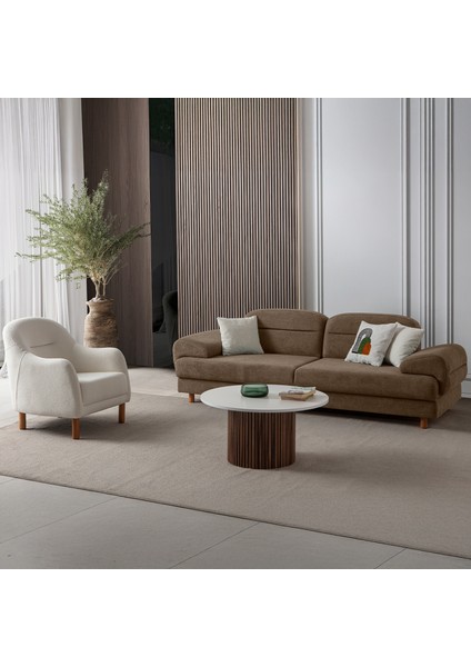 Lizbon Yataklı Sandıklı Koltuk Takımı 3+3+1+1 Kahverengi fırsatları
