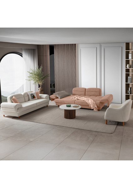 Lizbon Yataklı Sandıklı Koltuk Takımı 3+3+1+1 Pembe fiyatları