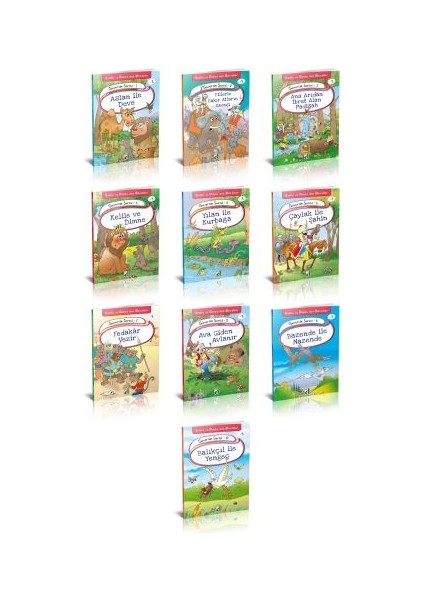 Kelile ve Dimne'den Masallar - Güvercin Serisi (10 Kitap Takım)