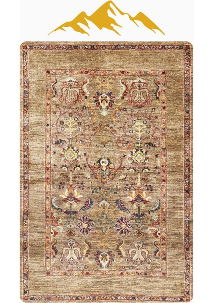 Parlak Kadife Kumaş Dijital Baskı Vintage Desenli Dot Kaymaz Tabanlı Halı H0101 modelleri