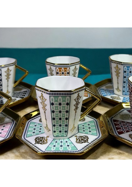 Porselen Fincan Takımı 6lı 90 cc (RSY-237)