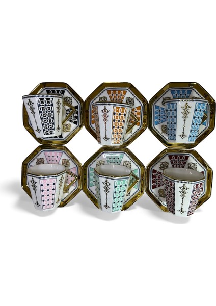 Porselen Fincan Takımı 6lı 90 cc (RSY-237) fırsatları