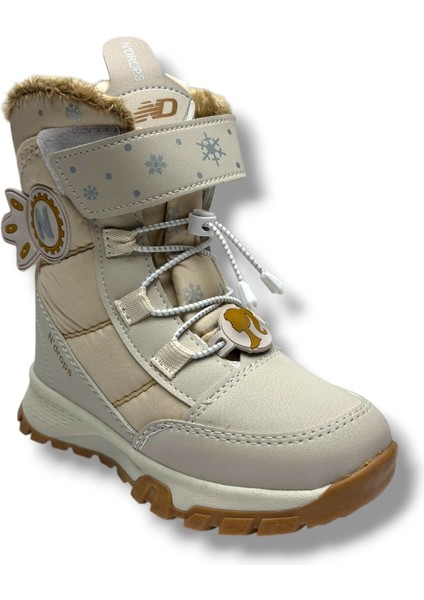 014-26 Deri Kürklü Paraşüt Kumaş Kız Çocuk Bot 31-35