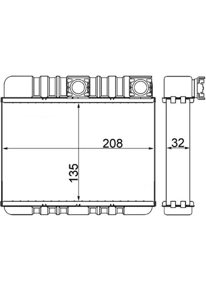 AH87000S Kalorıfer Radyatoru Bmw E46 98>05 E83 06>11 64118372783