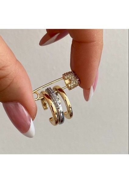 Çengel Earcuff Kıkırdak Küpe