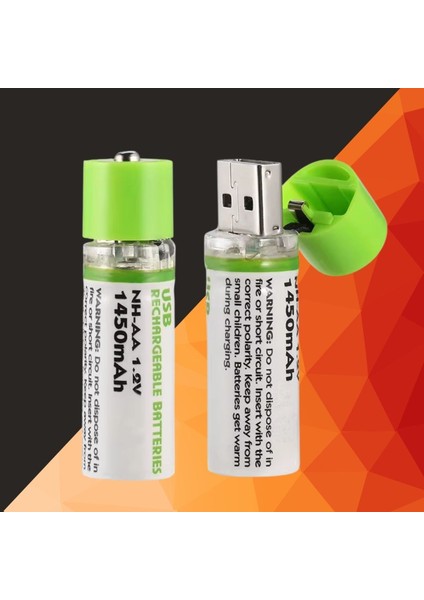 BUFFER® USB Şarjlı 1450mAh AA 1.2V Lityum Kalem Pil fiyatları