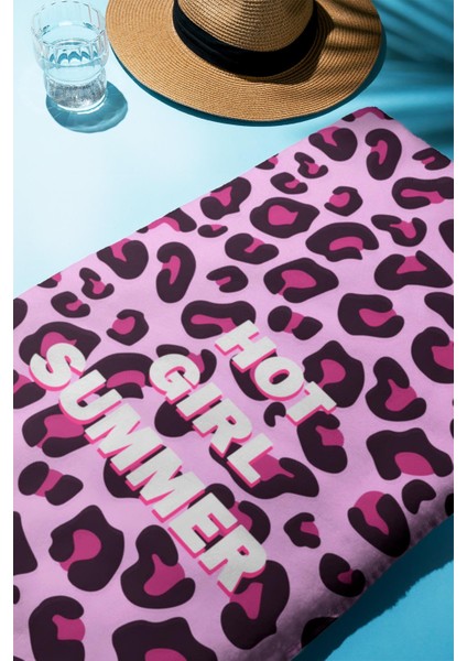Dijital Baskı Plaj Deniz Havlusu Leoparlı Desen Peştamal HVL0015 fiyatları