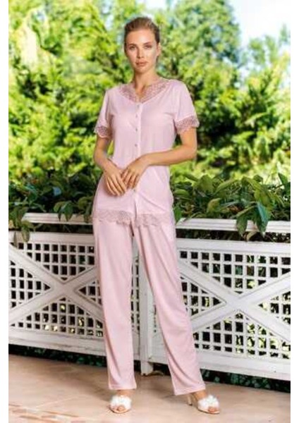 Kadın Pijama Viskon 3'lü Takım