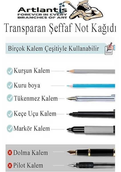 Şeffaf Not Kağıdı 50 Yaprak 1 Paket Kare Transparan Postit 75X75MM Yarı Saydam Işaretleyici Aydınger Not modelleri