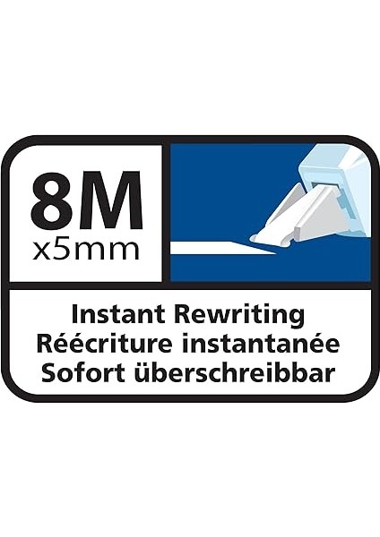 Microtape Twist Şerit Silici 10'lu Kutu, 8 Metre Şerit Uzunluğu, 5 Mm. Şerit Genişliği, Kuruma Süresi Gerektirmez fırsatları