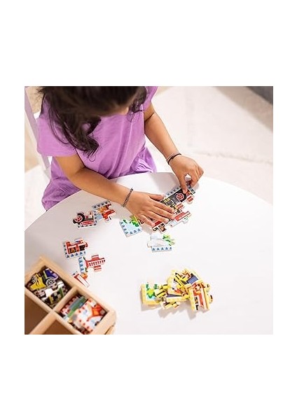 & Doug - Ahşap Yapboz Seti, Araçlar, 12 x 4 cm (13794) indirimleri