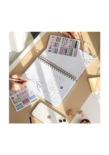 17X24 Spiralli Lastikli Sert Kapak Düz-Çizgisiz Not Defteri Pembe Siyah Kurdele modelleri