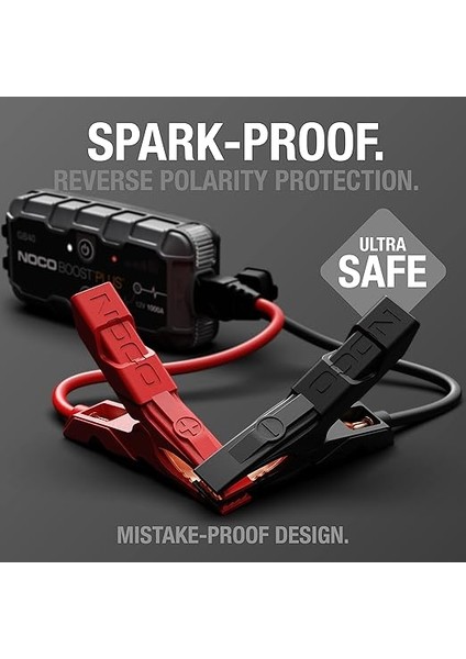 Genius GB40 12V 1000AMP Ultrasafe Lityum Akü Takviye + Powerbank + LED Lamba modelleri