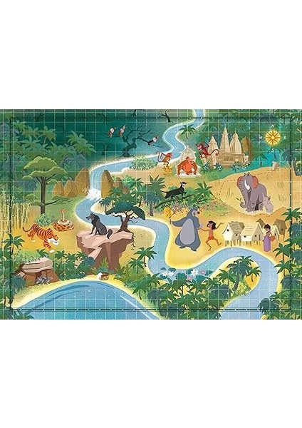 1000 El. Compact Story Maps The Hungle Book [puzzle] fiyatları
