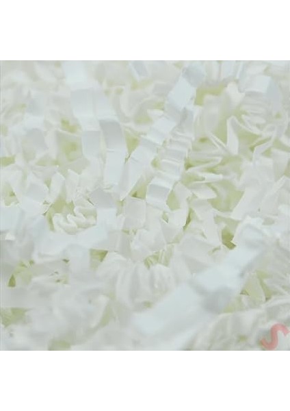 Bebek ve Parti Zikzak Kırpıntı Kağıt Paketleme Dolgu Malzemesi, 50 gr - Beyaz modelleri