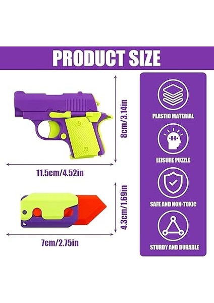 Adet 3D Baskılı Gravity Fidgets Bıçağı Oyuncak, Komik Plastik Oyuncak Bıçağı, Korku Önleyici, Stres, Rölyef, Oyuncak, Havuç Bıçağı, Yer Çekimi Oyuncağı fiyatları