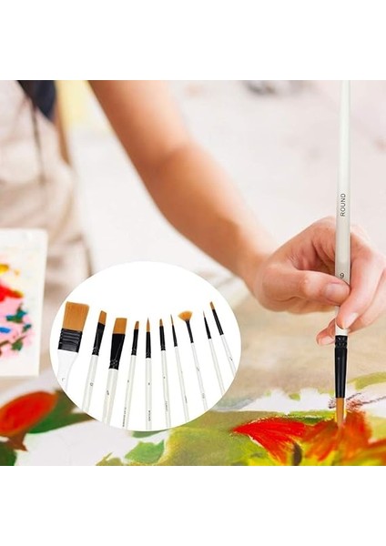 10 Adet Sanatçı Boya Fırçası Seti Sentetik Fırça Suluboya Yağlı Boya Akrilik Fırça Fermuarlı Kılıflı fiyatları