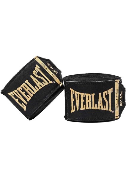Elite Boxing Hand Wraps 180" Black/gold