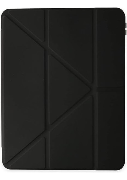 iPad 10.nesil 2022 10.9 Inç Uyumlu Tablet Kılıfı Katlanabilir Kalem ve Tablet Tutuculu Origami Kılıf Uyku Modlu (Siyah) modelleri