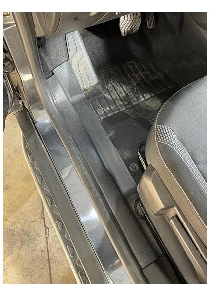 Autoaccessories Dacia Duster ile Uyumlu Oem Halı Koruma Kapağı Kapı Eşiği Plastiği 2018 ve Üstü indirimleri