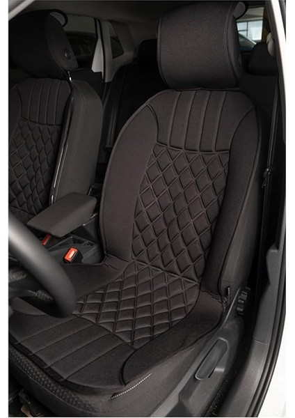 X1 ile Uyumlu Oto Koltuk Minderi Ön 2'li Set Elegance Siyah