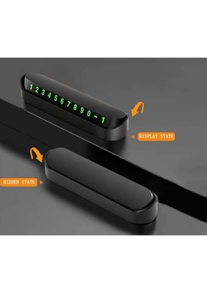 Fosforlu Acılır Kapanabilir Numaratör Ön Torpido Üstü Telefon Numarası Göstergesi Araba Numaratör Aç Kapa fırsatları