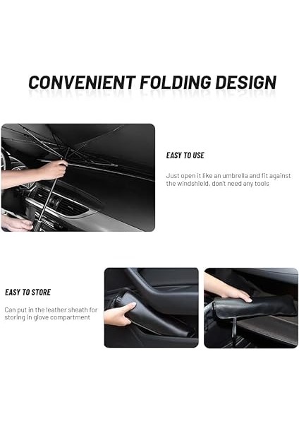 Ön Cam Güneşlik Uv Reflektör Için Araç Ön Cam Güneş Gölge Şemsiye Katlanabilir Araba Şemsiyesi indirimleri