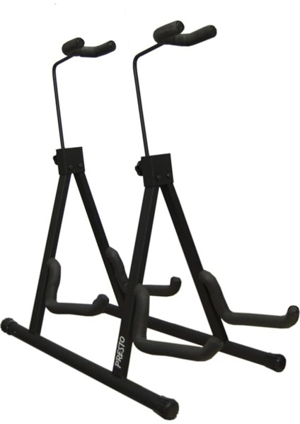 Çiftli Sap Dayamalı Gitar Sehpası Standı