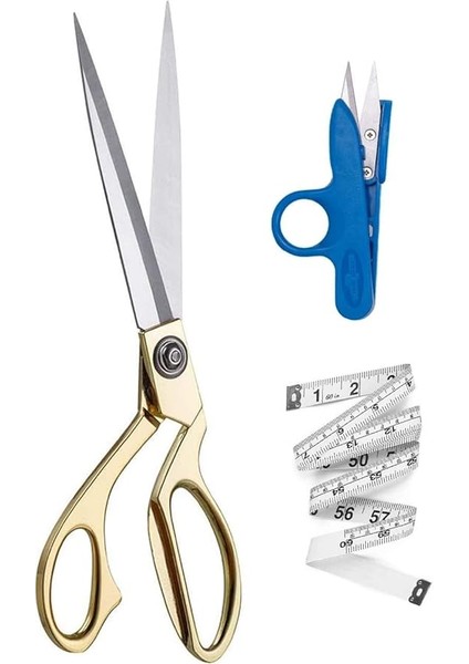 Makina Profesyonel Metal Terzi Makası Altın Renkli Büyük Boy 26 cm