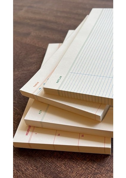 Tanıtım 4'lü Masaüstü Tarihsiz Planlayıcı Set (Hedefler, Haftalık Planlayıcı, Noktalı ve Çizgili Notepad)