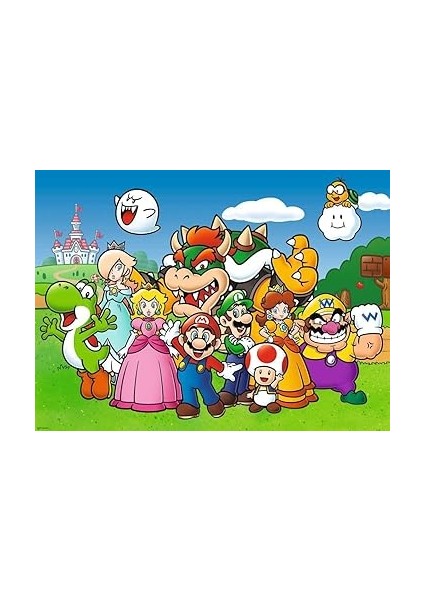 129928 100 Parçalı Puzzle Süper Mario, Çok Renkli modelleri