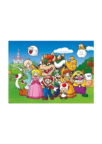 129928 100 Parçalı Puzzle Süper Mario, Çok Renkli fırsatları