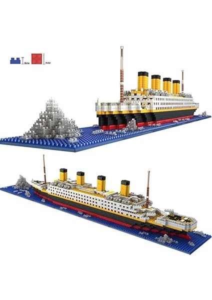 Technik Titanic Gemi Inşa Kiti, 1860 Klemensler Mikro Elmas Titanik Gemi Model Kiti, Teknoloji Yolcu Gemisi Yapı Seti, LEGO Technic ile Uyumlu fiyatları