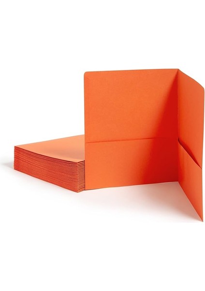 Iki Cepli Ağır Klasör, Mektup Boyutu, Turuncu, Kutu Başına 25 (87858)