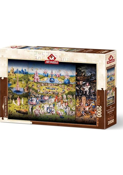 Puzzle Dünyevi Zevkler Bahçesi, Hieronymus Bosch 2000 Parça Puzzle