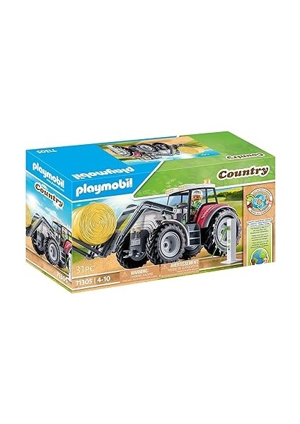 Country 71305 Büyük Traktör, Elektrikli Traktör, Katlanır Çatılı ve Elektrik Şarj Istasyonu, 4 Yaşından Büyük Çocuklar Için Oyuncak fiyatları